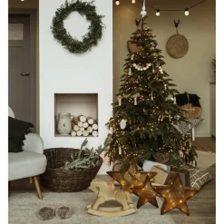 Weihnachtsstern, BxH: 10 x 48 cm, braun