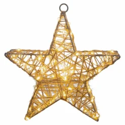 Weihnachtsstern »Metallstern«, BxH: 25 x 25 cm, natur