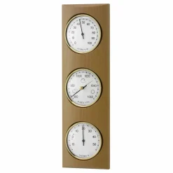 Wetterstation, Breite: 10,5 cm, Buchenholz