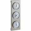 Wetterstation, Breite: 9,6 cm, Edelstahl