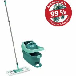 Wischtuchpresse-Set »Profi«, türkis, inkl. Wischtuchpresse, Bodenwischer mit 2-Faser-Wischbezug
