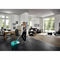 Wischtuchpresse-Set »Profi«, türkis, inkl. Wischtuchpresse, Bodenwischer mit 2-Faser-Wischbezug