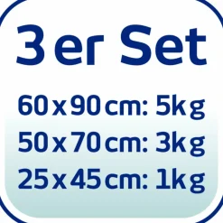 Wäschenetz, BxHxL: 25 x 2 x 34 cm, Polyester, weiß/blau
