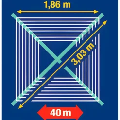 Wäschespinne »Linomatic 400«, Leinenlänge: 40 m