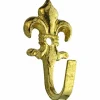 Zierhaken, Nr. 0, Gold, 1-fach, Messing, Gold, Messing
