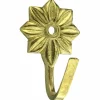 Zierhaken, Nr. 2, Gold, 1-fach, Messing, Gold, Messing