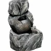 Zimmerbrunnen, mit Amphore, BxHxL: 17,2 x 27 x 16,2 cm, grau